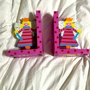 Childrens Bookends - Fairy - Handpainted